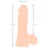 Nature Skin - realistické dildo s kůží - 20 cm - tělová barva
