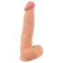 Nature Skin - realistické dildo s kůží - 25 cm - tělová