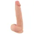 Nature Skin - realistické dildo s kůží - 25 cm - tělová