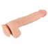 Přírodní kůže - dildo s kůží - 25cm (přírodní)