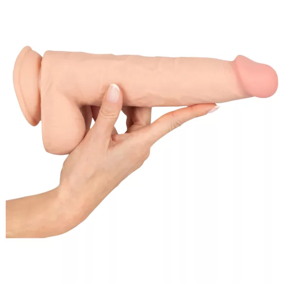 Nature Skin - realistické dildo s kůží - 25 cm - tělová