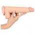 Nature Skin - realistické dildo s kůží - 25 cm - tělová