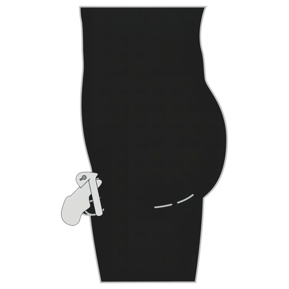 Fetish - kovový penisový klec (stříbrný)