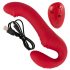 You2Toys Bezešvový - rádiový, připevnitelný vibrátor (červený)
