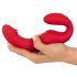 You2Toys Bezešvový - rádiový, připevnitelný vibrátor (červený)