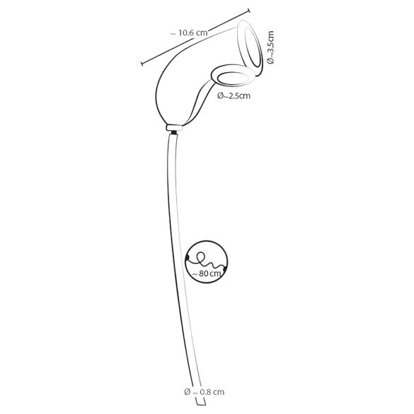 You2Toys - návlek na penis s vývodní trubicí - průhledný