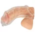You2Toys Piss Play Sleeve - návlek na penis s vývodovou trubičkou (průhledný)