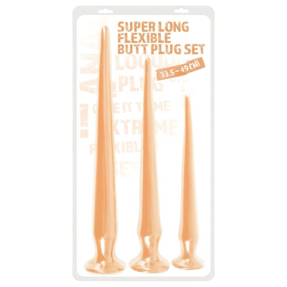 You2Toys - extra dlouhá sada análních kolíků (3 kusy) - tělová barva