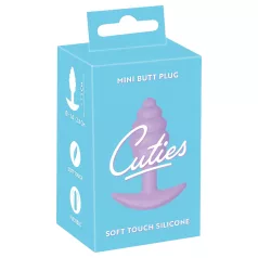   Cuties Mini Butt Plug - silikonový anální kolík (fialový, 2,8 cm)