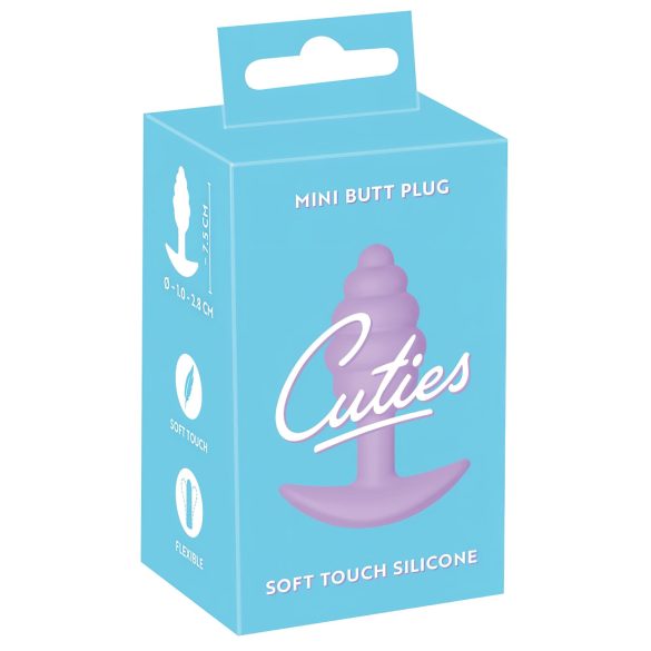 Cuties Mini Anální Kolík - silikonový, fialový (2,8 cm)