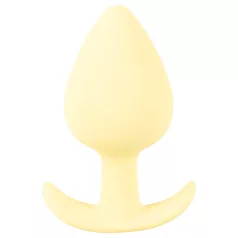   Cuties Mini Butt Plug - silikonový anální kolík (žlutý, 3,1 cm)