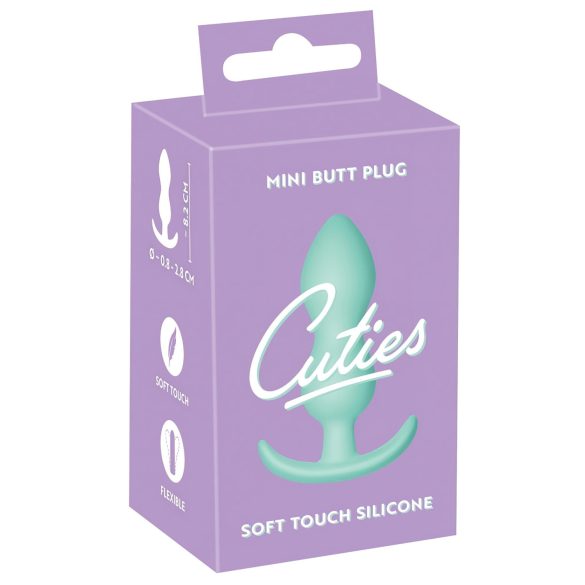 Cuties Mini Anální Plug - silikon, mátový (2,3 cm)