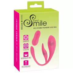   SMILE - vibrační vajíčko na dálkové ovládání - akumulátor - růžové