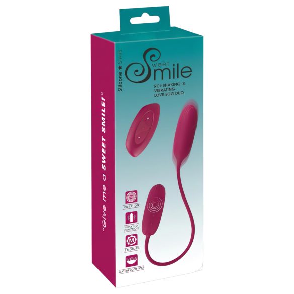 Smile Love Egg Duo - vibrační vajíčko (zadek+vagína)