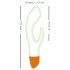You2Toys Glow - fosforeskující vibrátor s klitorální výstupkem (bílý)