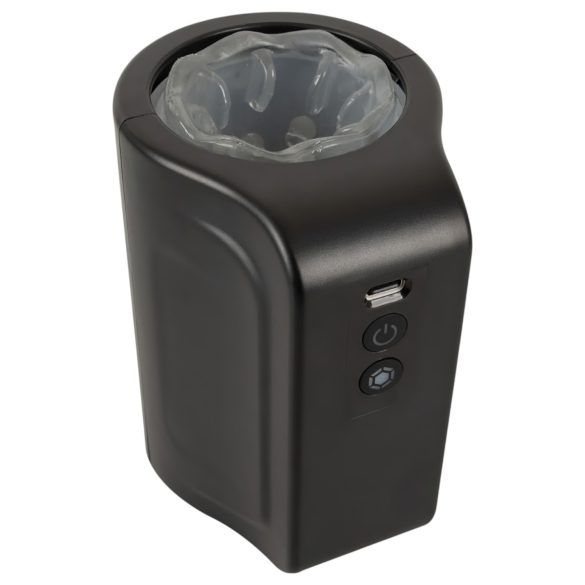 Rebel - vodotěsný rotační masturbátor - černý