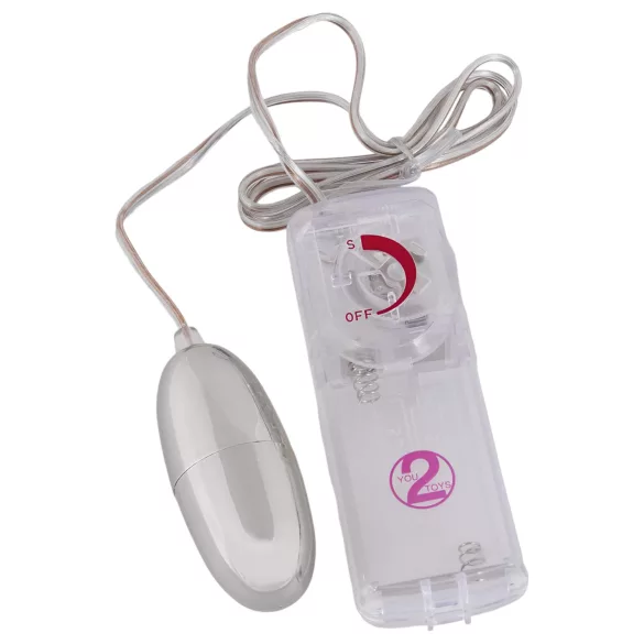 You2Toys - vibrační vajíčko Silver Star - stříbrné