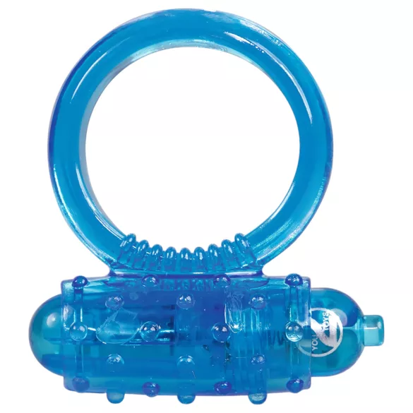 You2Toys - vibrační silikonový erekční kroužek - modrý
