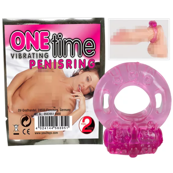 You2Toys - Vibrační kroužek na penis (růžová)