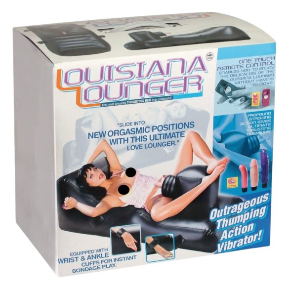 Louisiana Lounger - sex stroj s vestavěným vibrátorem (černý)