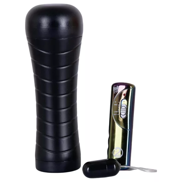 You2Toys - masturbátor vagína - vibrace, diskrétní, měkký materiál