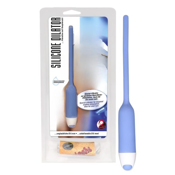 You2Toys - Malý silikonový uretrální vibrátor - modrý