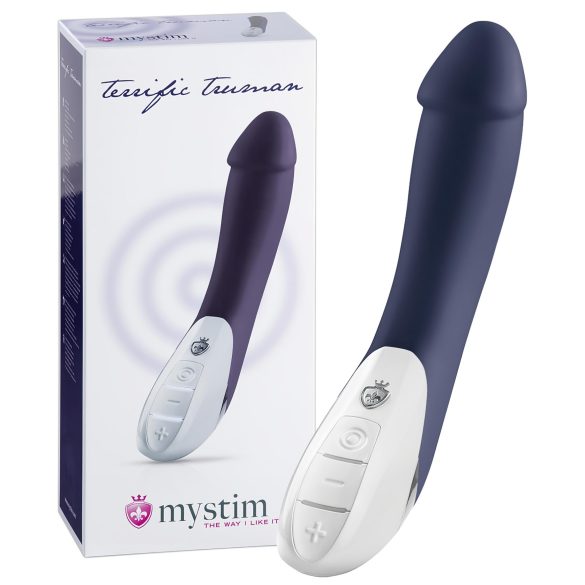 mystim Terrific Truman - 2 motory vibrátor (modrý)