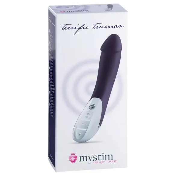 mystim Terrific Truman - vibrátor s 2 motory - modrá