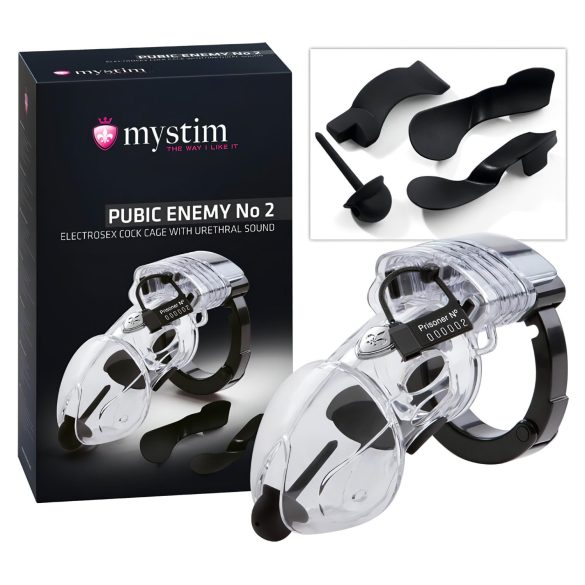 Mystim Pubic Enemy No 2 - elektro penisový klec