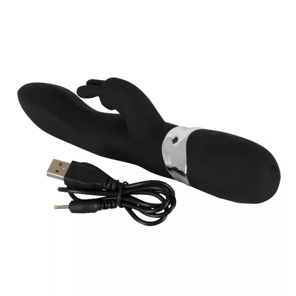 Smile - vibrátor s 2 motory - USB dobíjení - černý
