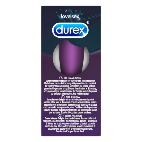 Durex - mini vibrátor bullet - intenzivní stimulace - fialový