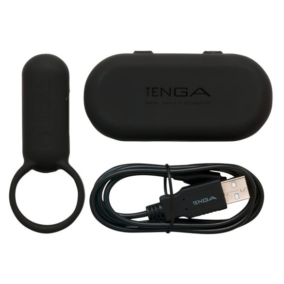 TENGA Smart Vibe vibrační kroužek na penis (černý)