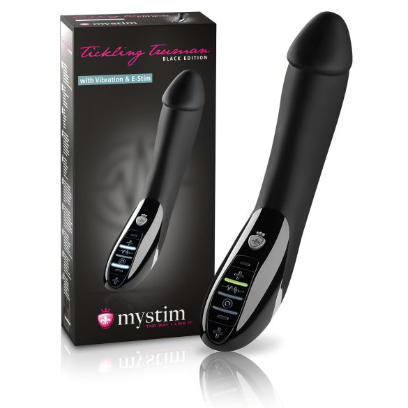 Mystim Tickling Truman - elektro-stimulační vibrátor (černý)
