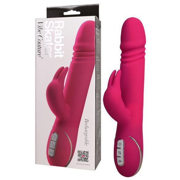 Vibe Couture Rabbit Skater - Králičí pulzující vibrátor (růžový)