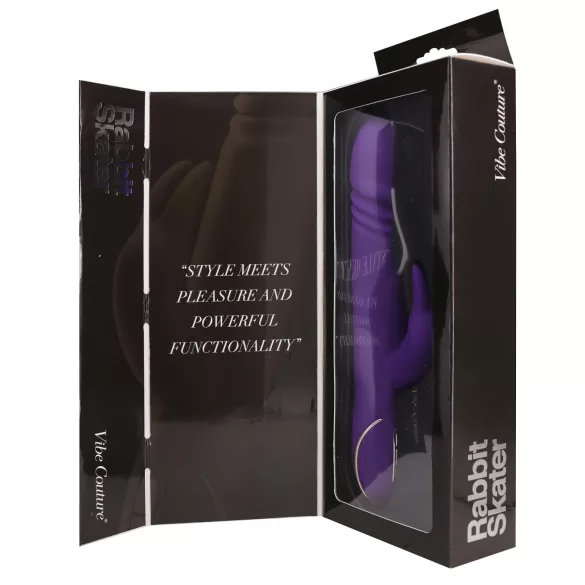 Vibe Couture - vibrátor rabbit s pohyblivým přirážením - fialový