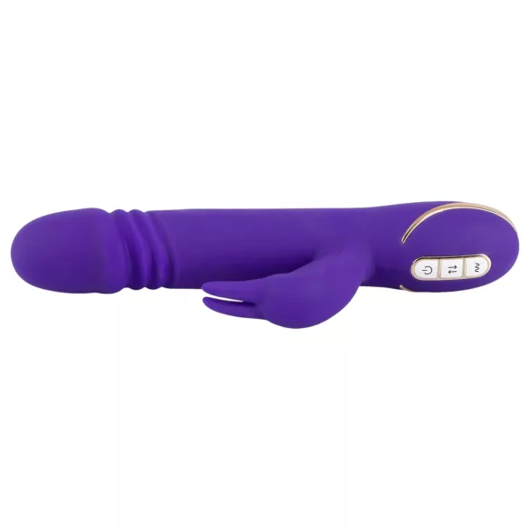 Vibe Couture - vibrátor rabbit s pohyblivým přirážením - fialový