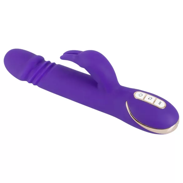 Vibe Couture - vibrátor rabbit s pohyblivým přirážením - fialový