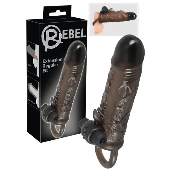 Rebel - vibrační návlek na penis - 19 cm