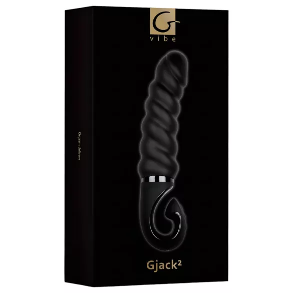 Gvibe - vibrátor pro G-bod - dobíjecí, voděodolný silikon - černý