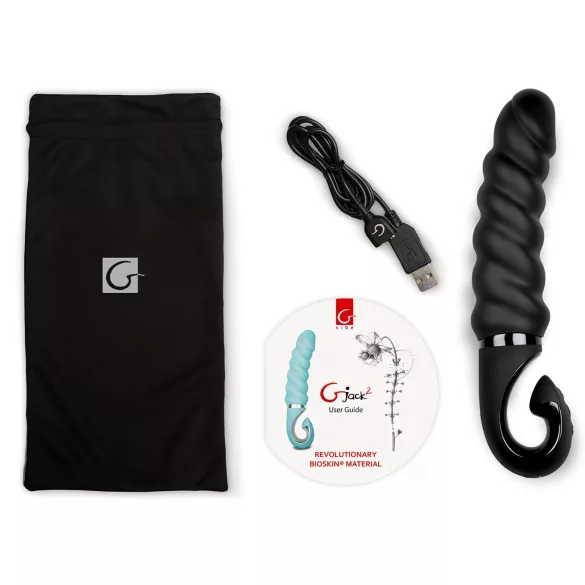 Gvibe - vibrátor pro G-bod - dobíjecí, voděodolný silikon - černý