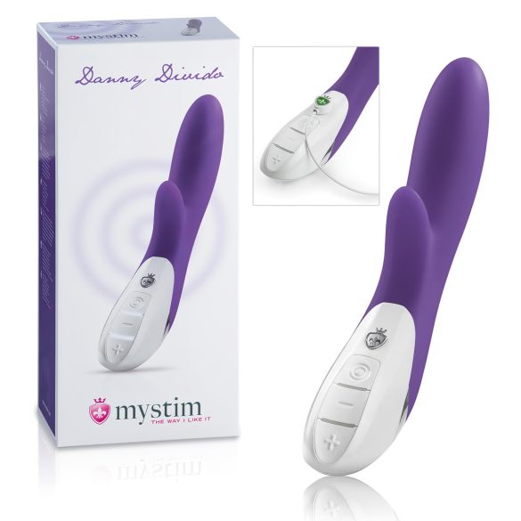 mystim Danny Divido - stimulátor klitorisu s vibrací (fialový)