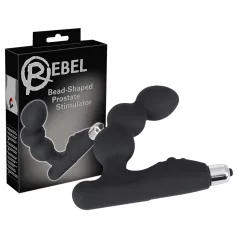 Rebel - vibrátor na prostatu s kuličkami - černý