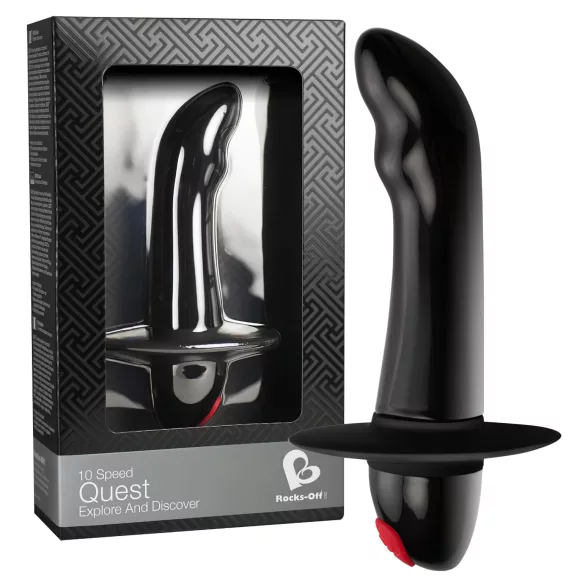 Quest - vibrátor na prostatu pro začátečníky - 10 režimů - černý