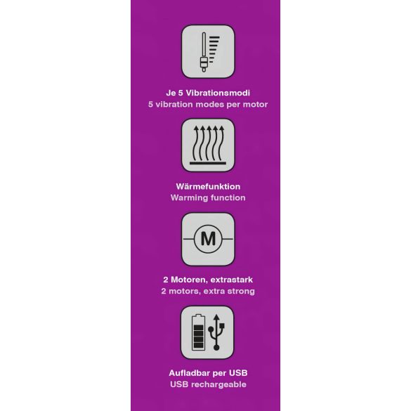 Javida - hřejivý vibrátor na klitoris (růžový)