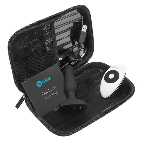 b-Vibe Novice - anální vibrátor pro začátečníky - černý