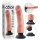 King Cock 9 přísavný vibrátor (23 cm) - tělová barva