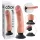 King Cock - vibrátor s přísavkou 23 cm - realistický penis tělová barva