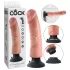 King Cock - vibrátor s přísavkou 23 cm - realistický penis tělová barva