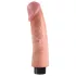 King Cock - vibrátor s přísavkou 23 cm - realistický penis tělová barva