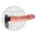 King Cock 9 přísavný vibrátor (23 cm) - tělová barva